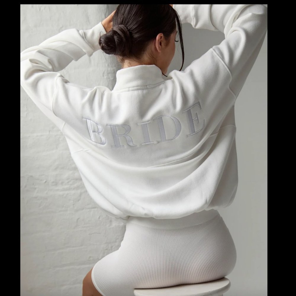 Six Stories Bride Quarter Zip Sweater